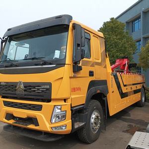 New HOWO 4X2 Single Axle Diesel Manual Wrecker Truck Gross Weight Other 10 Ton Integrated Tow Crane Road <strong>Recovery</strong> - Product Image 2