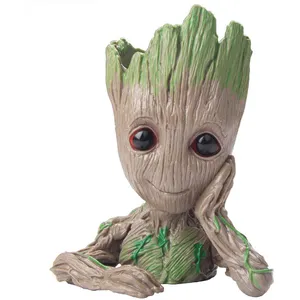 Boho Bloempot Treeman Baby Groot Succulente Planter Leuke Groene Planten Bloempot Met Gat Pen Houder Voor Home Decor