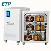 Stabilisateur de tension servo-moteur triphasé en cuivre 50 kVA pour usage industriel AC intelligent et automatique