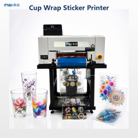 Impresora UV DTF 300S de 30 cm, Impresora de Etiquetas de Cristal en Rollo con 1 Cabezal de Impresión Epson I3200HD para Película AB