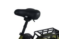 Vélo de montagne électrique 48v avec logo personnalisé, vélo de montagne électrique pliable 500w, pneus larges de 20 pouces, vert