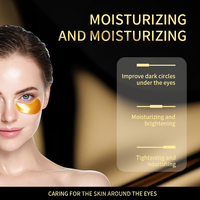 Masque pour les yeux en hydrogel personnalisé OEM avec logo privé, raffermissant, éclaircissant, patch en gel pour les cernes sous les yeux