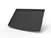 Tapis de coffre arrière en TPE sur mesure pour Volkswagen Golf 8 Mk8 2021-2024, imperméable, tapis de sol de coffre arrière