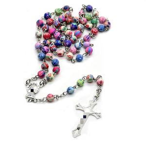 Collar de Cuentas de Resina con Diseño Floral Colorido, Cadena para Suéter, Joyería Unisex para Regalo, Origen Yiwu RN-503 - Product Image 4