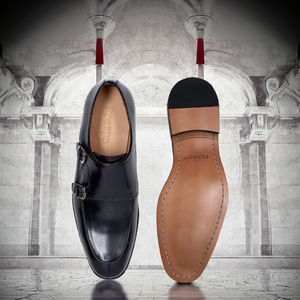 Zapatos Oxford de Hombre con Doble Hebilla y Punta Redonda, de Cuero Genuino, para Primavera/Verano, Oficina, Bodas, Eventos Formales y al Aire Libre - Product Image 2