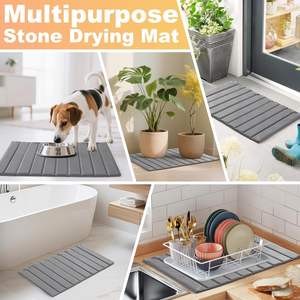 Cf מותאם אישית פו עור diatomite שולחן מחצלת אנטי להחליק מקלחת רצפת שטיח מחצלת שטיח מחצלת שטיח ללא החלקה סופג אמבט מחצלת אבן מחצלת אבן - Product Image 5