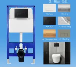 Standar Ce Volume Tinggi 8L Tangki Air Toilet Mekanik Tersembunyi Tangki Dinding Tangki Tersembunyi