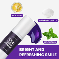 Dentifrice correcteur de couleur V34 Dentifrice Gel pour les dents brillantes Fabricant de dentifrice frais à l'haleine