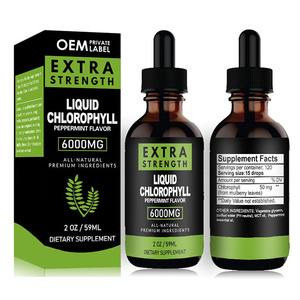 Gouttes de Chlorophylle en Gros Marque Blanche Biologiques Végétaliennes Sirop de <span class=keywords><strong>Splina</strong></span> 6000mg Gouttes Détox Antioxydants Liquides - Product Image 6