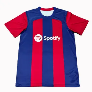 西班牙2024-2025批发新赛季新设计足球服球衣实心巴萨或布劳格拉纳西甲足球服