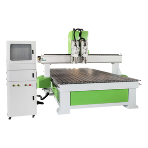 1825 Dual-Head <strong>CNC</strong> <strong>Router</strong> for Woodworking Furniture Production Cabinet Engraving NC Studio <strong>Control</strong> for Aluminum Alloy Table Top - Product Image 1