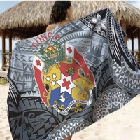 Tissu brocart à motifs floraux peints à la main, style Tonga, du Sud-Occidental Pacifique, en coton et viscose, jupe longue de plage bohème Lavalava