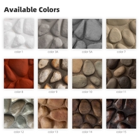 Panel Batu Bata PU 600x1200 45mm Tahan Air Tahan UV 3D Pelapis Dinding Eksterior Gym Dalam Ruangan Luar Ruangan Kamar Mandi Gudang