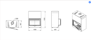 Poêle à bois autoportant moderne en acier pour <span class=keywords><strong>intérieur</strong></span>, <span class=keywords><strong>cheminée</strong></span> <span class=keywords><strong>mobile</strong></span> remplie d'eau, 16KW, 75% d'efficacité, pour salon et hôtel - Product Image 5