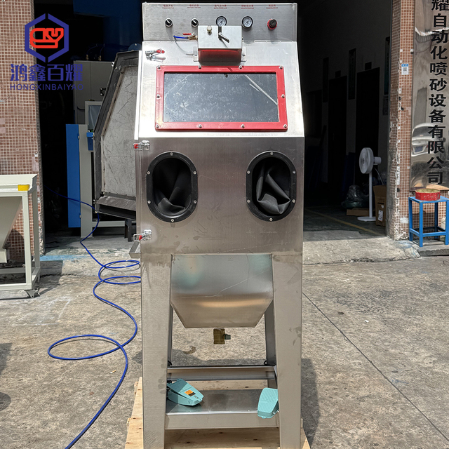 vapor Blasting Machine Sandblaster Vapor Glass Bead Cleaning Process Manual Metal Construction New Engine Motor for Construction