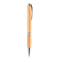 Bolígrafo de madera de bambú con logotipo personalizado, Material metálico ecológico, escritura de 0,7mm para oficina, negocios, promociones, regalos