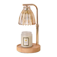 Premium Elegante Trendige Geprägte Glas-Duftlampe mit Dimmer und Timer, Rauchfreie Duftwärmer-Dekorationslampe für Schlafzimmer