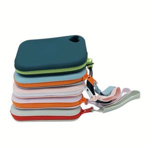 Nouvelles mini-sacs de rangement en silicone à fermeture éclair pour câbles de données, écouteurs, cosmétiques, collations et monnaie, élégants et adorables - Product Image 3