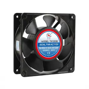 110v 220v 380V AC silent industrial fan 12038 120x120x38mm case 220v cooling fan