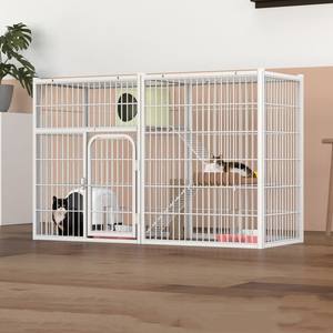 Kandang kucing dalam ruangan mewah kualitas tinggi kandang untuk anjing kandang logam super besar 4 lapisan rumah kucing - Product Image 4