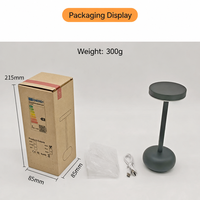 Lampe de table LED sans fil en métal, rechargeable, à intensité variable, lampe de chevet, lampe de bureau portable pour bar, restaurant, hôtel, décoration