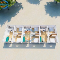 Maisons préfabriquées duplex WinFair les moins chères - Maisons préfabriquées modulaires modernes chinoises à 2 étages pour dortoir de chantier