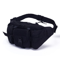 Sac banane Molle personnalisé avec logo pour homme – Robuste, pour activités sportives et de plein air – Pochette téléphone avec fermeture éclair pour camping et chasse
