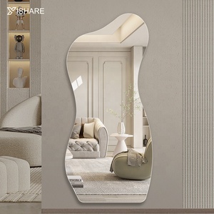 Factory Direct Modern Dressing Full Length Wall <strong>Large</strong> <strong>Mirror</strong> Irregular Decorative <strong>Frameless</strong> Design Glass for Home Decor Hallway - Product Image 1