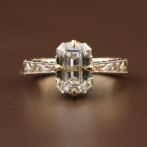 Bijoux de Mariage Haut de Gamme, Bague de Fiançailles en Diamant de Laboratoire de Luxe pour Femmes en Argent, Or 10K, Or 14K, Or 18K, 3 Carats - Product Image 1