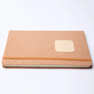 Cork Notebook A5 kustom jurnal bisnis hadiah Hardcover OEM obral Notebook