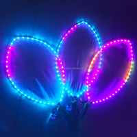 Accessoire de danse LED en forme de pétale lumineux pour spectacle sur scène, festival, événement, fête, concert, boîte de nuit, spectacle de mariage