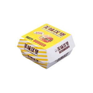 Boîte à hamburger de style épaissi, pliable, pour emporter, emballage commercial pour snacks, boîte d'emballage à usage unique - Product Image 5
