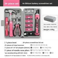 Juego de Herramientas de Reparación de Hardware Mini de Alta Calidad, Cinta Métrica Multifuncional, Martillo, Llave Hexagonal, Caja de Herramientas