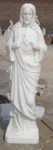 Statues de Jésus-Christ en marbre blanc pur de Chine à vendre STONE-SJ001 - Product Image 2