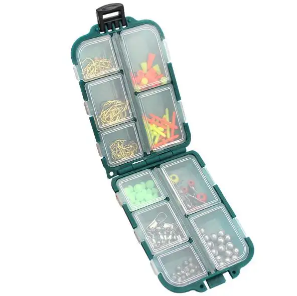 WEIHE 157 unids/caja-Juego de accesorios para aparejos de pesca en roca, conector de gancho giratorio, con caja