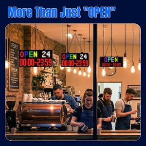 <b>LED</b> Open <b>Sign</b> 5x11in IP65 Waterproof USB Mobile CMS Programmable Display for Business Window Advertising - Product Image 2