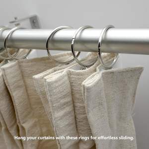 Stainless Steel <b>Curtain</b> Ring with Eyelet Rustproof <b>Curtain</b> Grommet Rings <b>for</b> <b>Bedroom</b> - Product Image 5