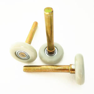 ลูกกลิ้งฮาร์ดแวร์ประตูอุตสาหกรรมแบบตัดขวางพร้อมก้านและลูกปืน 6200zz อุปกรณ์ประตูโรงรถแบบตัดขวางล้อ / รอก - Product Image 3