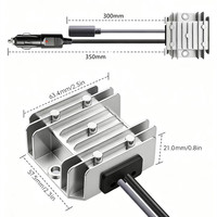 Convertidor para Starlink Mini, Adaptador de Encendedor de Cigarrillos de 9V-28V a 30V 3.5A 105W, Amplificador de Voltaje con Conector de Extensión Hembra DC 5521