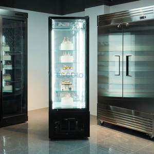 Vitrina Refrigerada Vertical Comercial para Pasteles, <span class=keywords><strong>4</strong></span> Niveles, Vidrio, con Luz LED para Panadería - Product Image 3