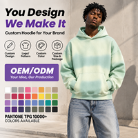 Sweat à capuche décontracté pour homme, surdimensionné, anti-plis, écologique, teint et blanchi sur mesure, OEM, directement de l'usine