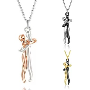 Collier en acier inoxydable 2026 « Explosion d'Amour » avec pendentif bicolore – Bijou exquis, <span class=keywords><strong>cadeau</strong></span> idéal pour petite amie - Product Image 2