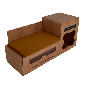 Maison moderne multi-étages personnalisable en bois durable, meubles pour animaux de compagnie tendance, cages écologiques pour amis à fourrure - Product Image 2