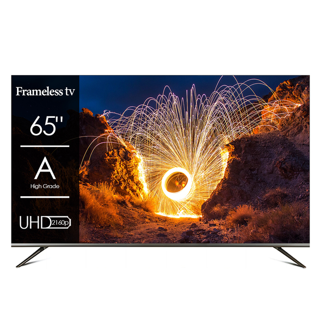 65inch Bezel Less Full Display 4K Ultra HD LED TV Television 65 Inch Smart TV