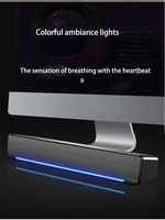 Enceinte portable Enceinte Bluetooth Gamme complète Boîte à musique Enceinte pour ordinateur PC Tablette-Éclairage Bureau Jeux USB Branchement Bluetooth