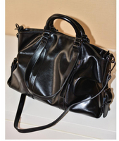 Sac à main vintage en cuir PU pour femme, grande capacité, sac fourre-tout imperméable, sac bandoulière avec pompon, style de créateur de luxe
