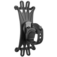 Support de téléphone portable en silicone Support rotatif à 360 degrés pour vélo, vélo, scooter Installation facile pour toute utilisation de téléphone portable
