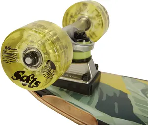 Wood Deck 7 Layer Skate Long Board Skateboard For Kids Adult