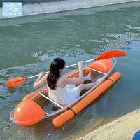 Sac flottant latéral transparent pour siège de kayak en cristal coloré avec kit complet pour le tourisme, logo OEM personnalisé, de Chine, Lumark populaire