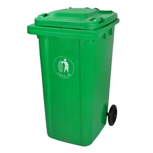 Offre spéciale, poubelle en plastique pour voiture, poubelle verte, poubelle de recyclage avec couvercles